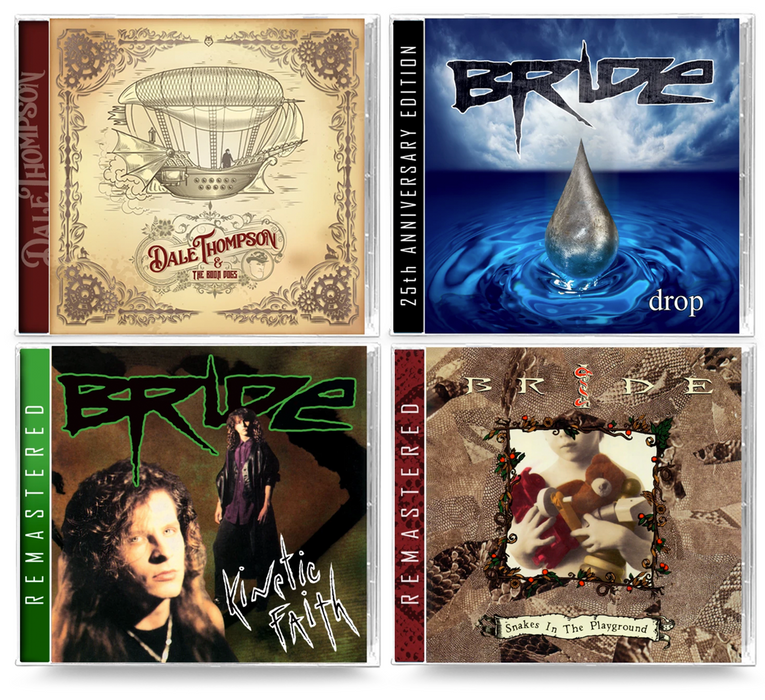 Bride / Dale Thompson (4 CD Bundle)  Drop, Kinetic Faith, Snakes In the Playground, Dale Thompson and the Boon Dogs