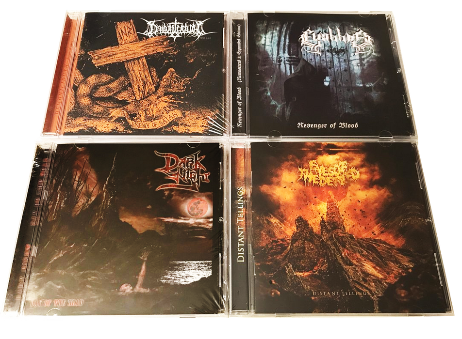 4 EXTREME CHRISTIAN METAL * DARK NIGHT, ELIGIBBOR, EYES OF THE DEFILED, DOMONOCIDUTH - Christian Rock, Christian Metal