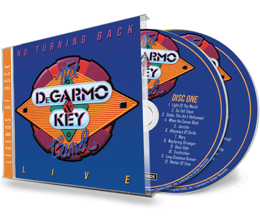 DeGarmo and Key - No Turning Back Live (Double Disc CD) 2022 GIRDER RECORDS (Legends of Rock) Remastered