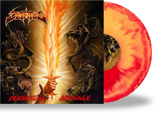 DETRITUS - PERPETUAL DEFIANCE (*NEW-FIRE SPLATTER VINYL, 2020, Retroactive) Classic Metallica-styled Thrash to perfection