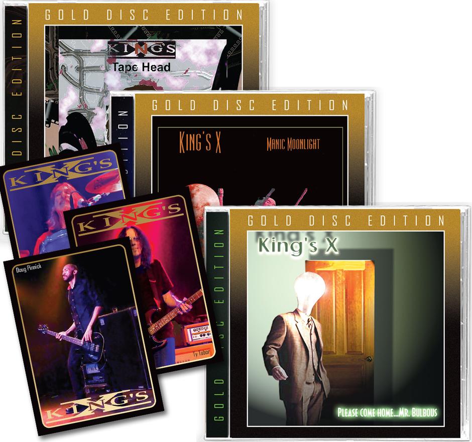 BUDGET GOLD DISC CD BUNDLE KING'S X TAPE HEAD + MR. BULBOUS + MANIC