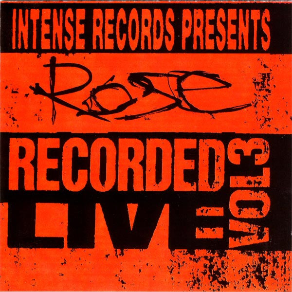 Randy Rose – Intense Live Series Vol. 3 (Pre-Owned CD) Intense Records 1993