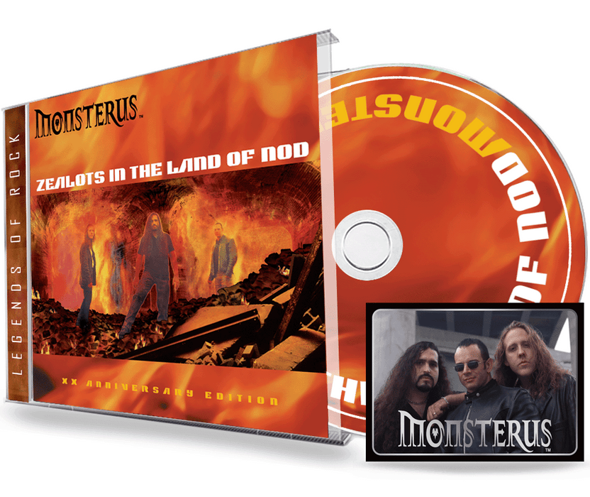 MONSTERUS - ZEALOTS IN THE LAND OF NOD (20th Anniversary CD) + 6 Bonus Tracks 2022 GIRDER RECORDS (Legends of Rock) Remastered, w/ LTD Collectors Card