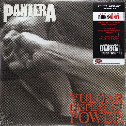 Pantera – Vulgar Display Of Power (New/Sealed 2 x Vinyl LPs)  Rhino Records 2020