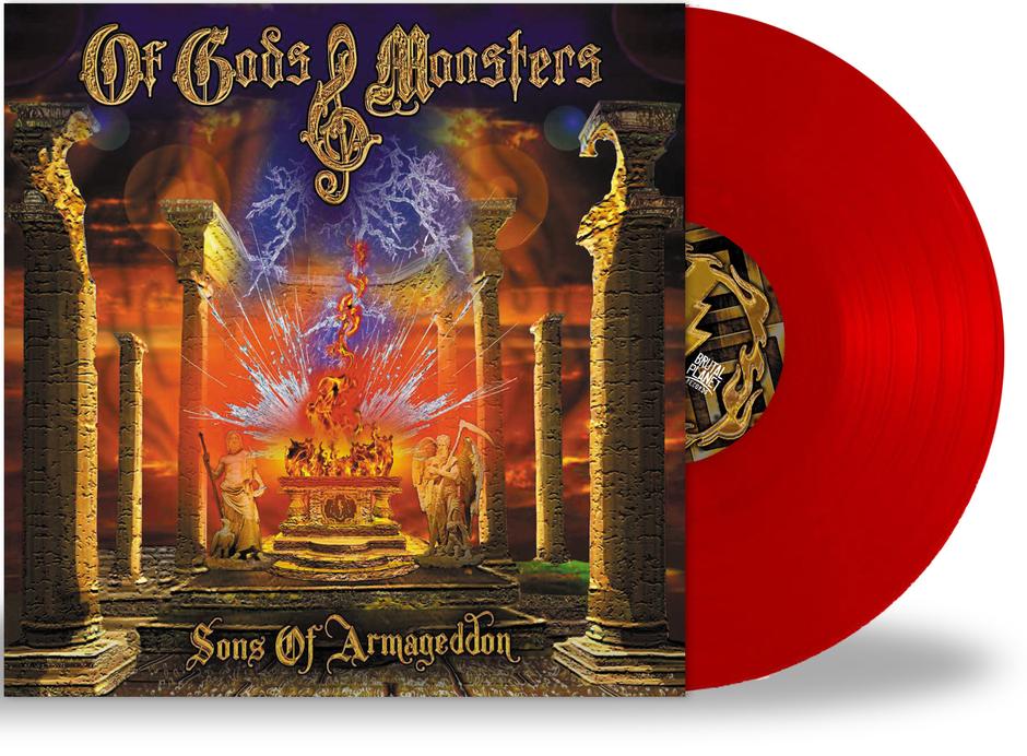 OF GODS & MONSTERS - SONS OF ARMAGEDDON (NEW-VINYL Red, 2020, Retroactive) 200 Red - Tim Gaines of STRYPER + Dead Daisies/Hardline/Omen/Journey Regular price
