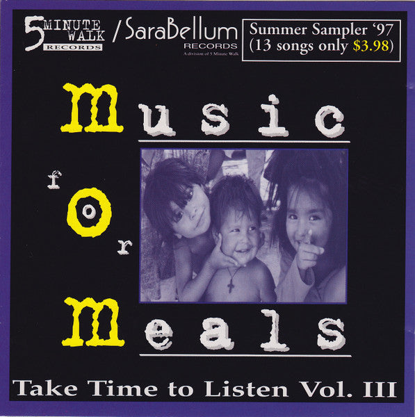 Take Time To Listen Vol. III Music For Meals (Sealed CD) SaraBellum Records 1997