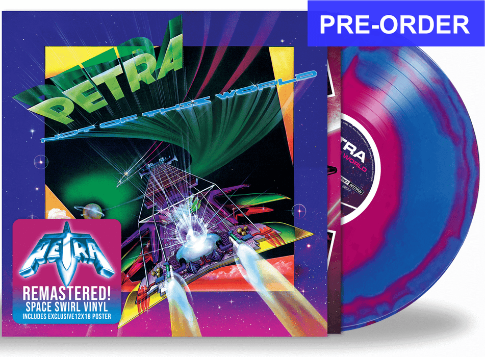 PETRA - NOT OF THIS WORLD (*New-Vinyl) SPACE SWIRL VINYL w/POSTER, 2022 GIRDER RECORDS, LIMITED RUN