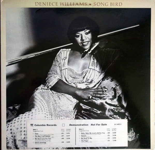 Denise Williams - Songbird (Pre-Owned Vinyl) 1977 CBS Radio Promo, Full Length