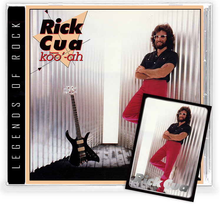 Rick Cua 4 Remastered CD Bundle (2022 Girder Records, Legends of Rock, w/ 2 Collectors Trading Cards)
