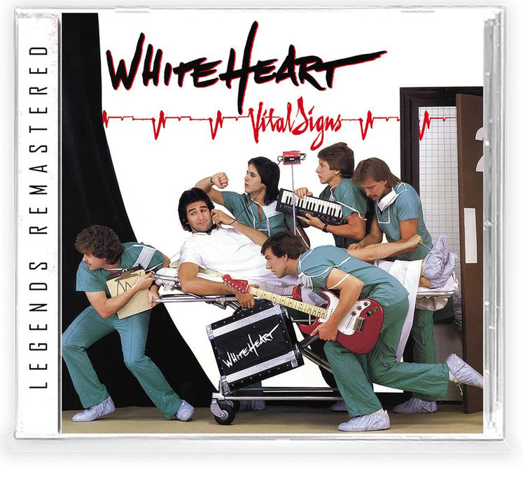 WHITE HEART - VITAL SIGNS + 1 Bonus + Trading Card (*NEW-CD, 2021, Retroactive Records) Featuring David & Dann Huff of Giant