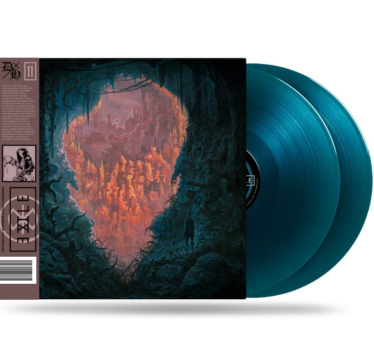 Demon Hunter - Exile (2022 Blue Cavern Vinyl) Max Cavalera/Sepultura, Richie Faulkner/Judas Priest