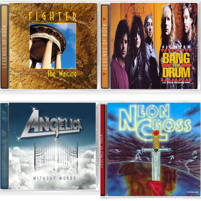 4 CD BUNDLE ANGELICA - 2 FIGHTER - NEON CROSS - Christian Rock, Christian Metal