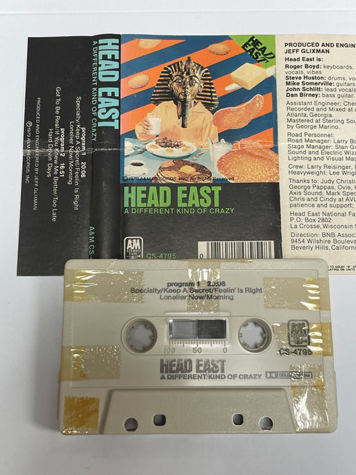 Head East – A Different Kind Of Crazy (Used Cassette Tape) 	A&M Records 1979