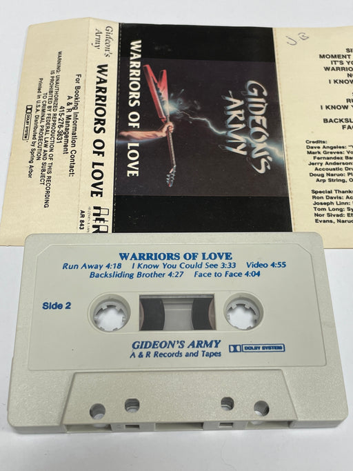 Gideon's Army – Warriors Of Love (Used Cassette Tape) A&R Records 1986