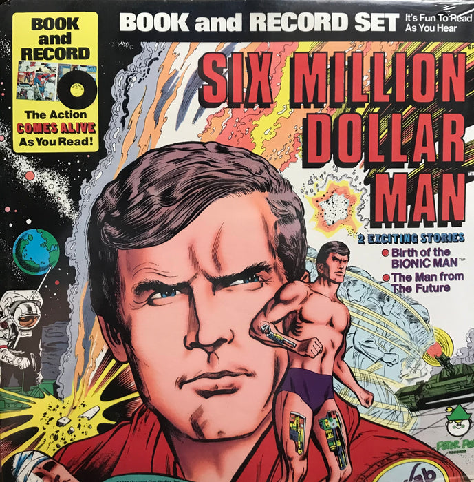 Six Million Dollar Man (Vinyl) Record with book