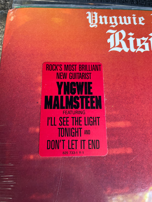 Yngwie Malmsteen's SEALED Rising Force MARCHING OUT VINTAGE 1985 LP HYPE STICKER