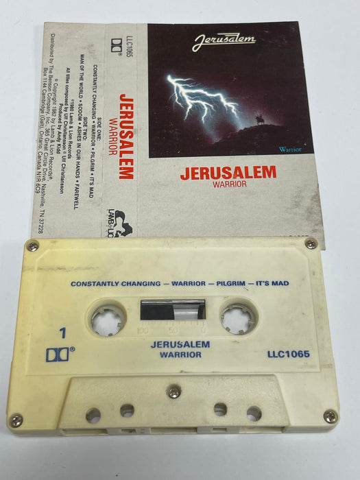 Jerusalem – Warrior (Used Cassette Tape) Lamb & Lion Records 1982