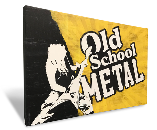 Old School Metal (Canvas Wall Art) - Christian Rock, Christian Metal