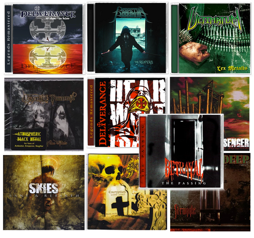 Thrash/Black Metal 10 CD Bundle - Deliverance, Ultimatum, Betrayal, Perpetual Paranoia - Christian Rock, Christian Metal